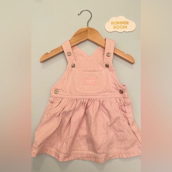 Osh Kosh Pink Stripe Romper Dress - Picture 1 of 1